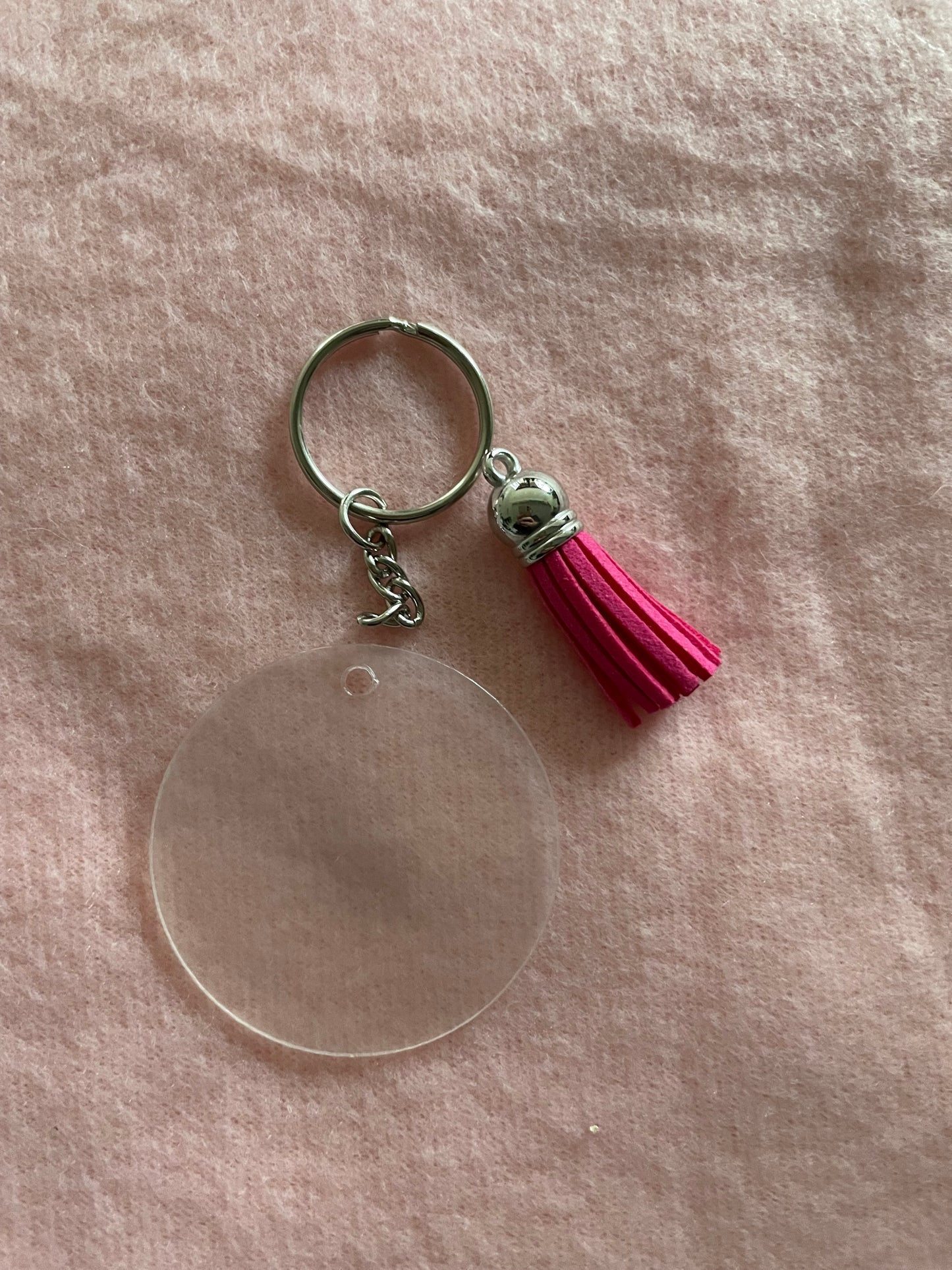 porte clefs acyique  personnalisé