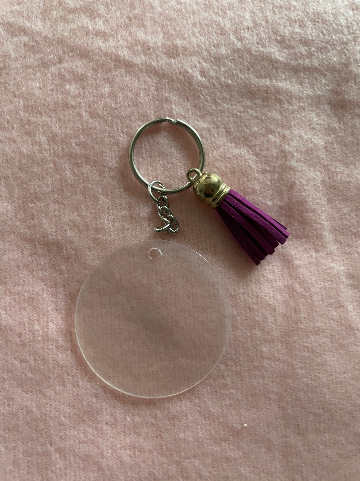 porte clefs acyique  personnalisé